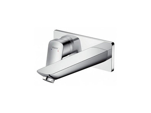 Hansgrohe Logis вграден за мивка хром смесител стенен монтаж 195 мм проекция, KERANOVA онлайн магазин за обзавеждане за бани