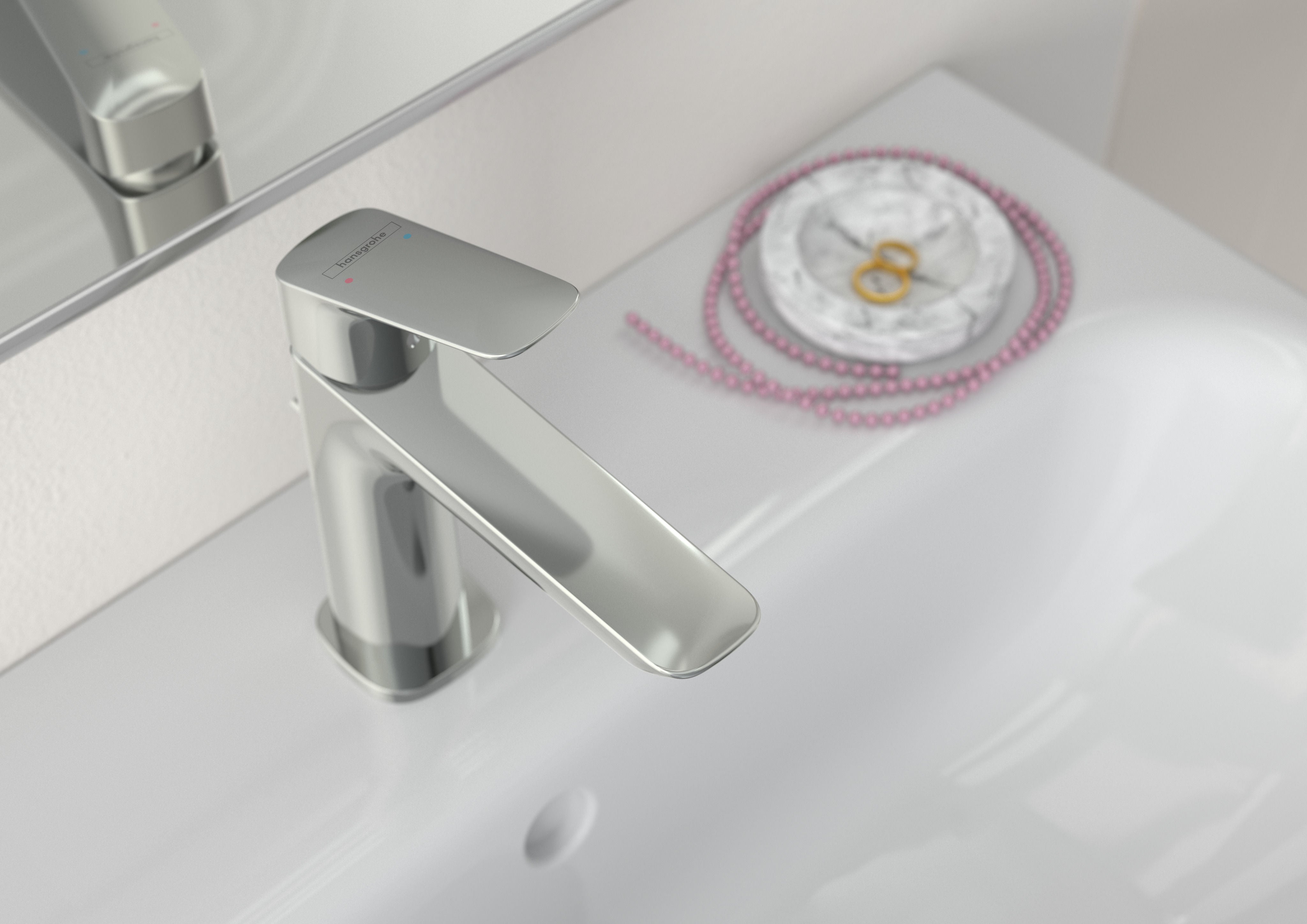 Hansgrohe Logis Fine 110 за мивка хром смесител 71251000 – компактна елегантност за баня | KERANOVA