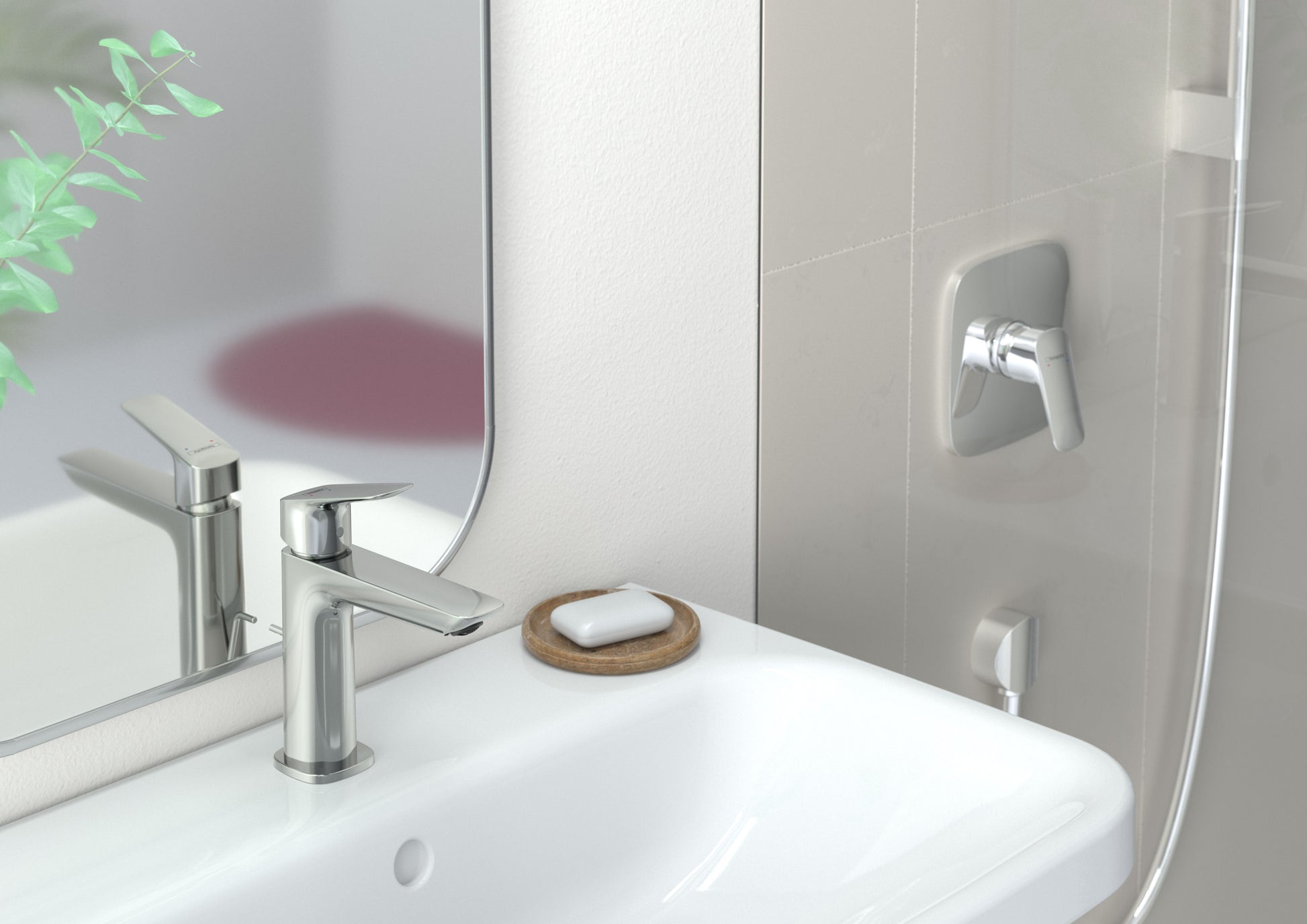 Hansgrohe Logis Fine 110 за мивка хром смесител на мивка с ComfortZone 110 и проекция 121 мм - онлайн магазин KERANOVA