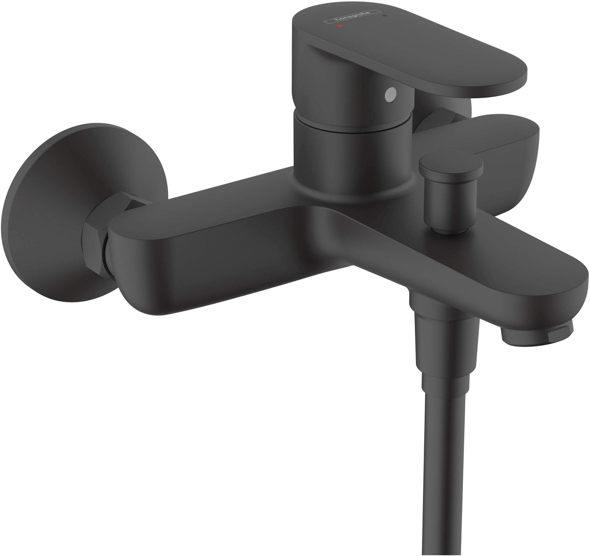 Комплект смесители за баня HansGrohe Vernis Blend Matt Black - матов черен смесител за вана с душ, онлайн магазин KERANOVA