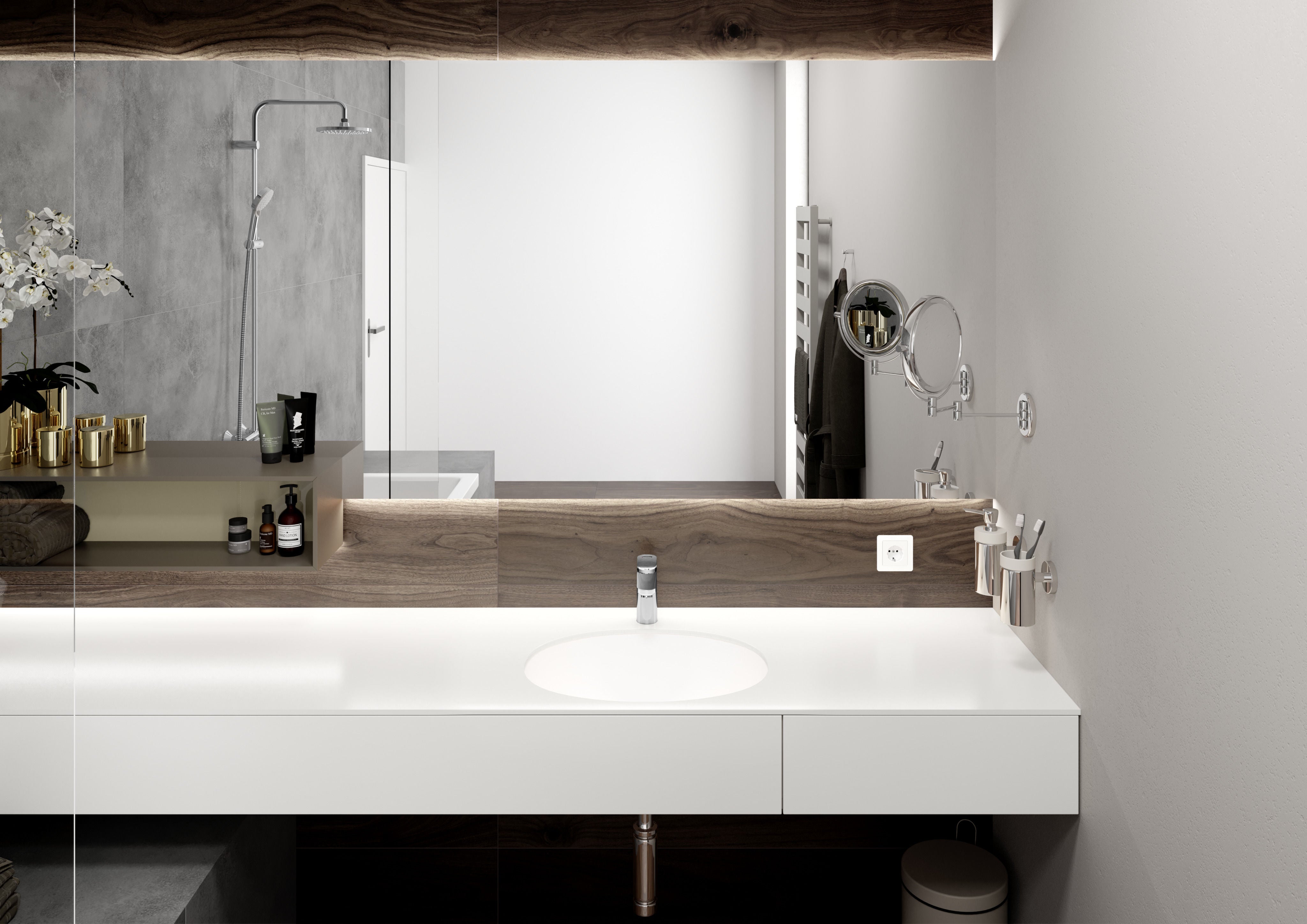 Hansgrohe Vernis Blend 100 за мивка хром смесител с минималистичен дизайн за баня – онлайн магазин за обзавеждане KERANOVA