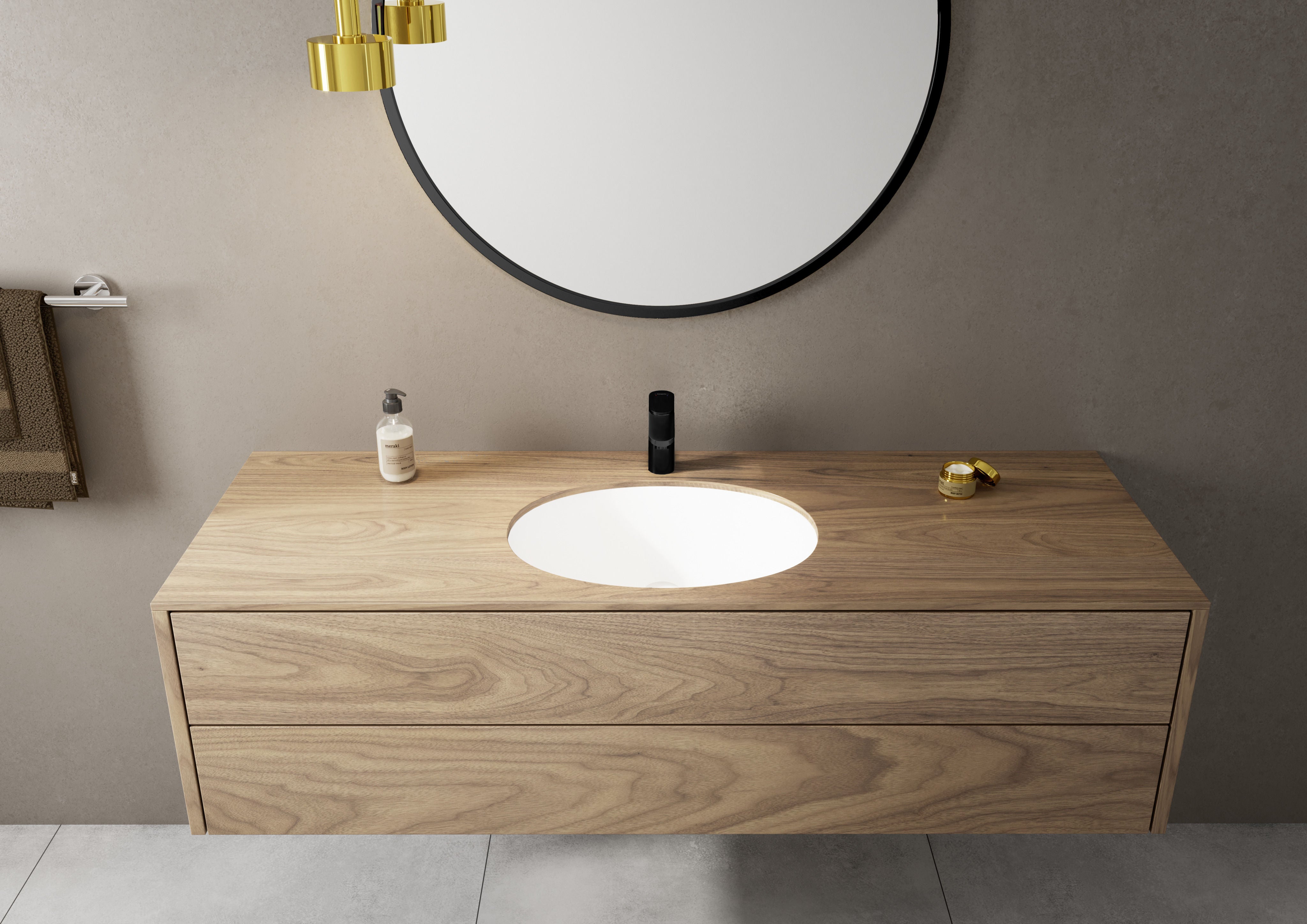 Комплект смесители за баня HansGrohe Vernis Blend Matt Black - модерен черен смесител за умивалник в баня, онлайн магазин KERANOVA
