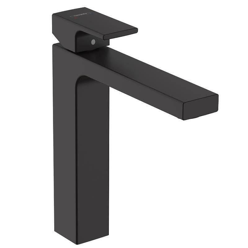 Hansgrohe Vernis Shape 190 за мивка черен мат - висок смесител KERANOVA, ComfortZone 190, проекция 181 мм