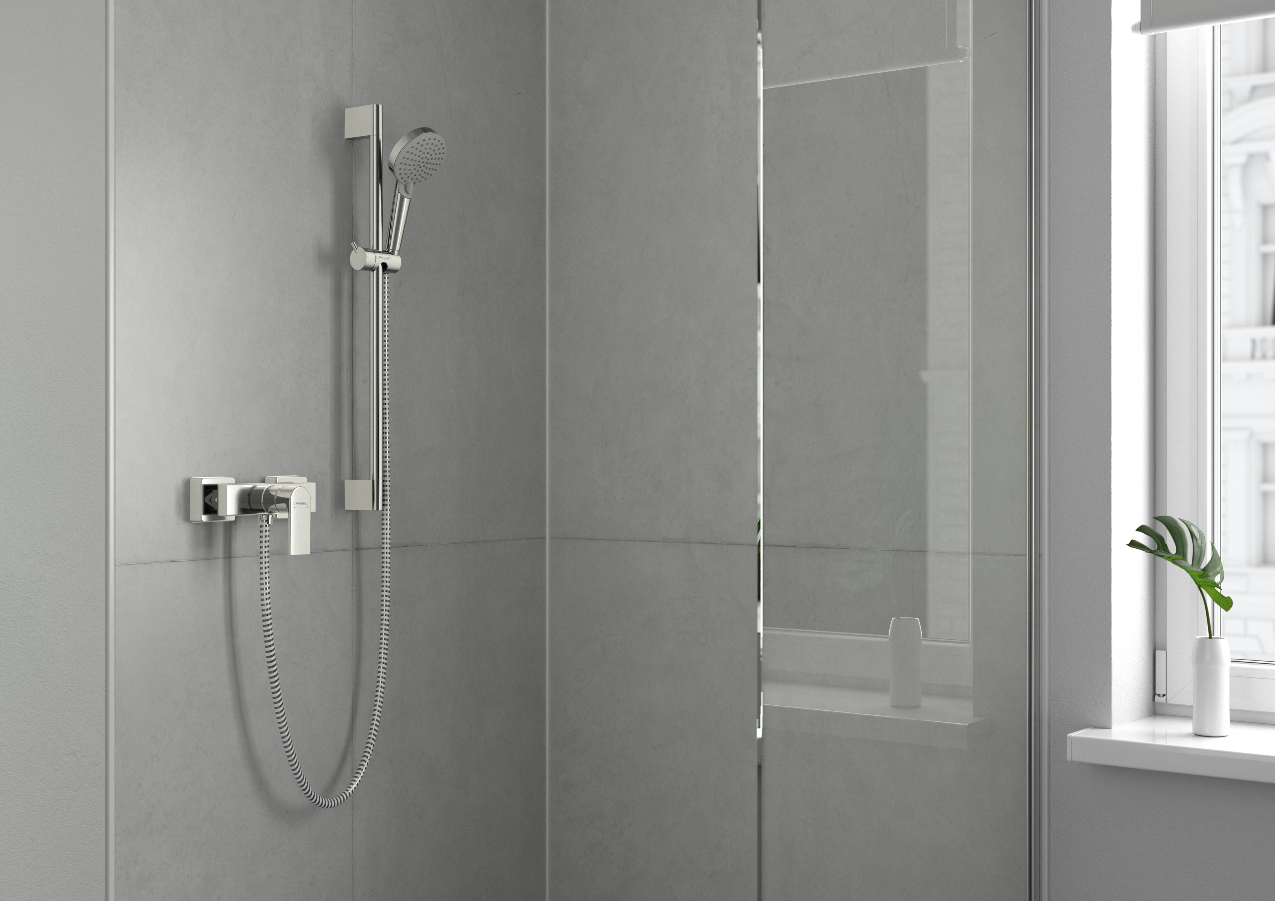 Hansgrohe Vernis Shape смесител за душ в черен мат стенен смесител за душ KERANOVA