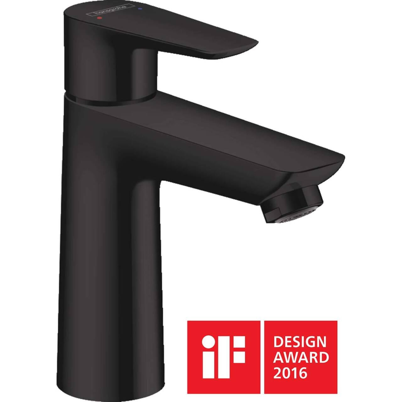 Hansgrohe Talis E 110 за мивка - черен мат, стоящ смесител FinishPlus matt black, ComfortZone 110, KERANOVA