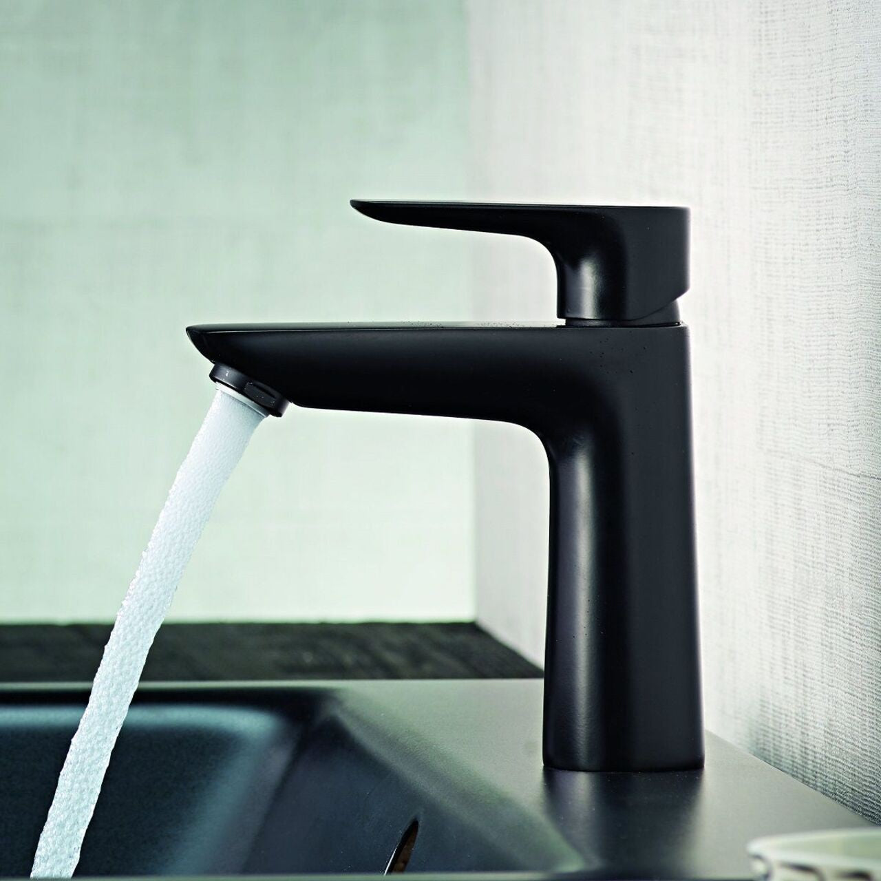 Hansgrohe Talis E 110 за мивка - черен мат стоящ смесител за мивка, FinishPlus matt black, ComfortZone 110, KERANOVA