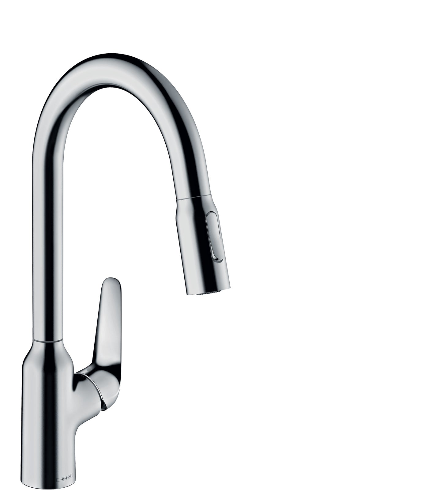 Кухненски смесител Focus M42 HansGrohe - хром, изтеглящ се чучур, въртящ се 360°, MagFit за KERANOVA онлайн магазин