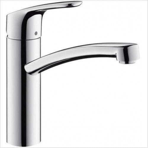 Hansgrohe Logis Смесител за кухня 160 CoolStart Eco 71839000 - хром, едноръкохватков кухненски смесител ComfortZone 160 за KERANOVA