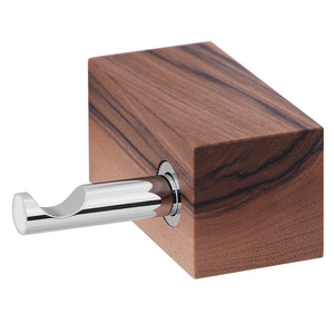 7201 закачалка дясна от дърво и хром, онлайн магазин за обзавеждане за бани KERANOVA