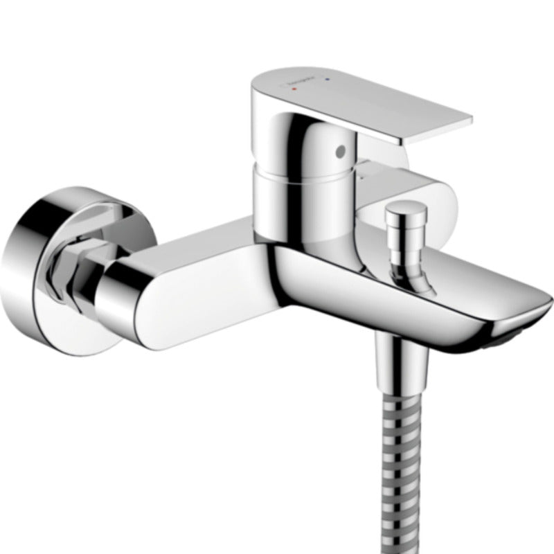 Hansgrohe Rebris S смесител за вана и душ - хром стенен смесител за вана/душ 173 мм, автоматичен превключвател | KERANOVA