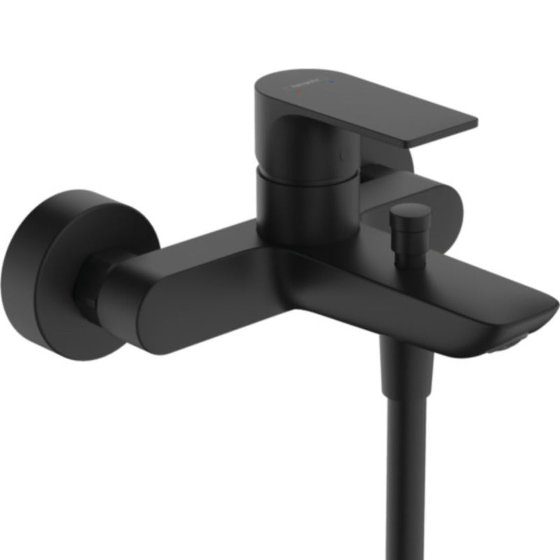 Hansgrohe Rebris S Matt Black смесител за вана и душ - черен мат стенен смесител KERANOVA онлайн магазин