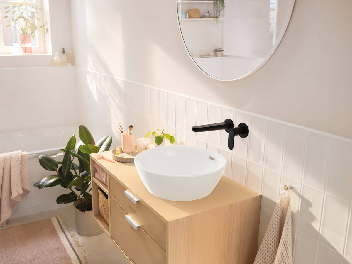 Hansgrohe Rebris S Matt Black вграден за мивка