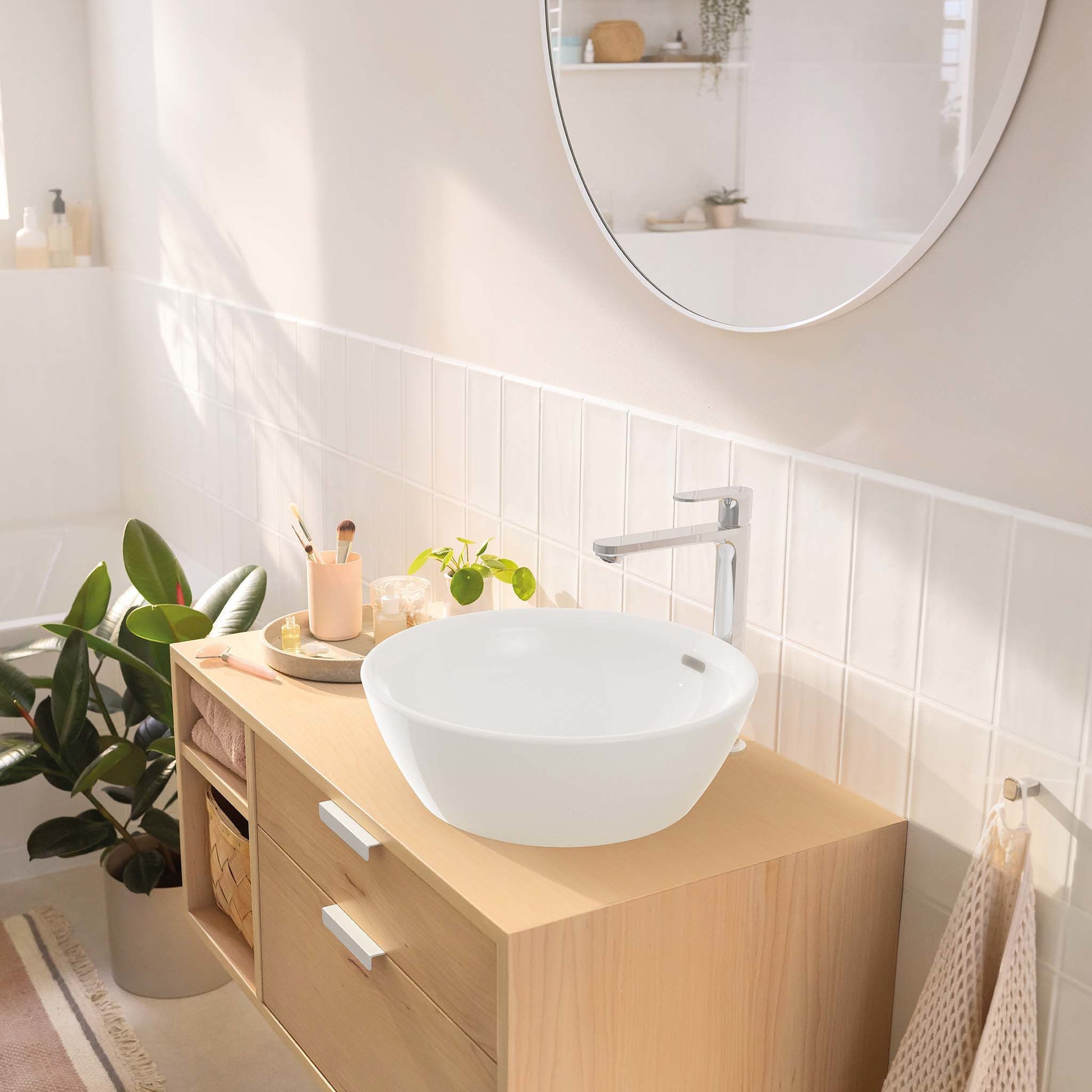 Hansgrohe Rebris S 240 за мивка на плот с хромирана повърхност, ComfortZone 240, CoolStart функция – онлайн магазин KERANOVA