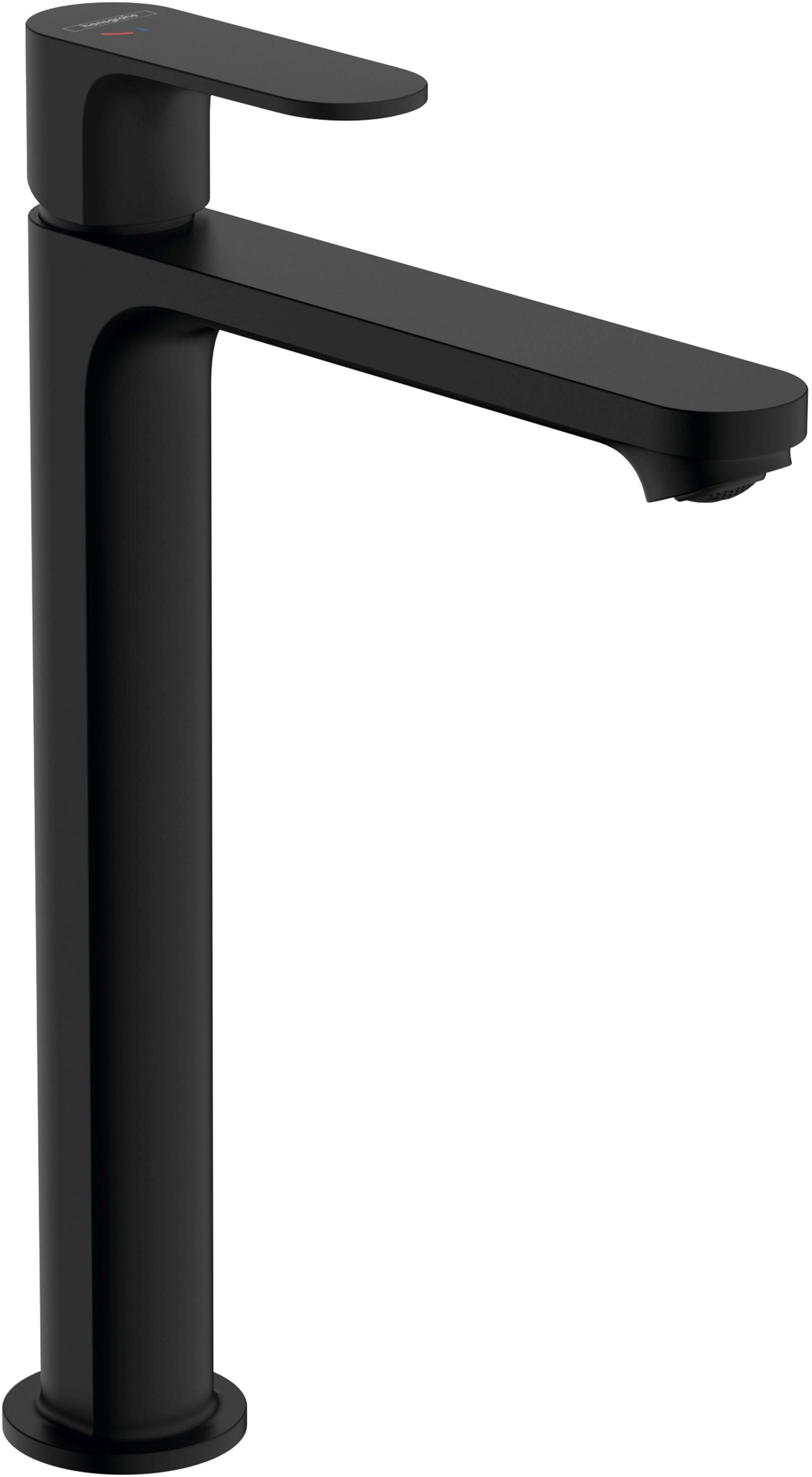 Hansgrohe Rebris S 240 Matt Black за мивка – висок смесител черен мат, ComfortZone 240, CoolStart, проекция 169 мм, онлайн магазин KERANOVA