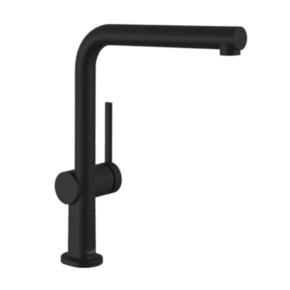 Смесител за кухня Talis M54 270 1jet Matt Black Hansgrohe - матов черен кухненски смесител с въртящ се чучур, ComfortZone 270, онлайн магазин KERANOVA