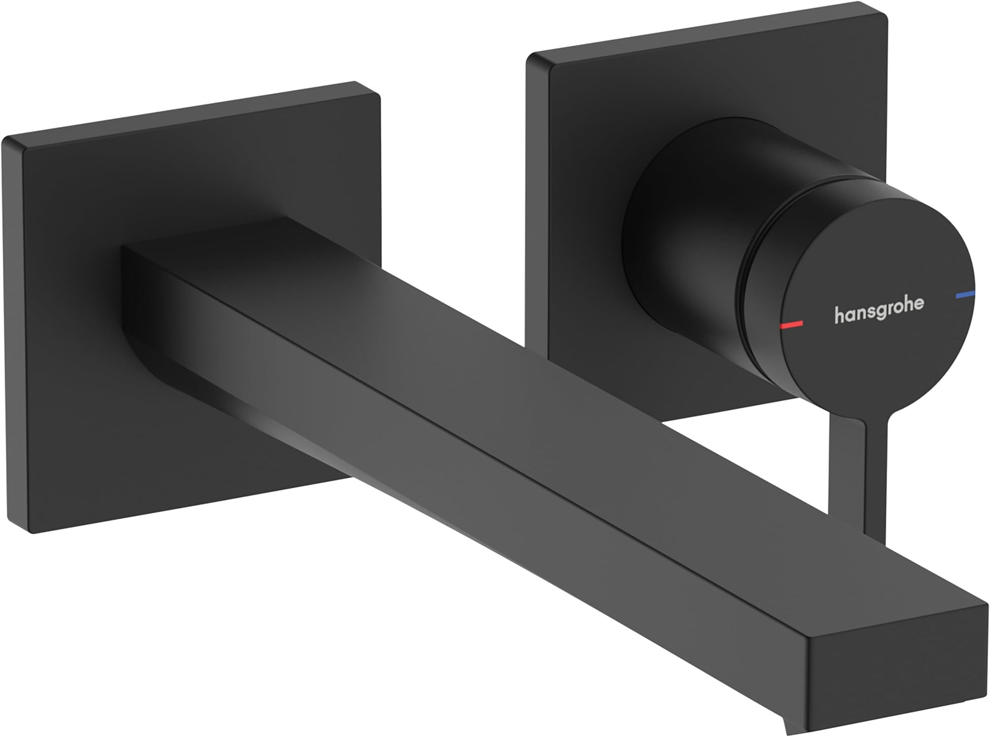 Axor Tecturis E 110 EcoSmart+ вграден за мивка - черен мат от KERANOVA, стенен монтаж с чучур 225 мм и промивен клапан