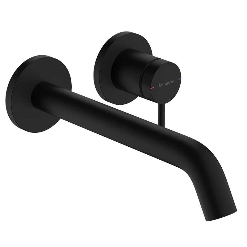 Hansgrohe Tecturis S 110 EcoSmart+ Matt Black стенен смесител за умивалник черен мат – KERANOVA онлайн магазин