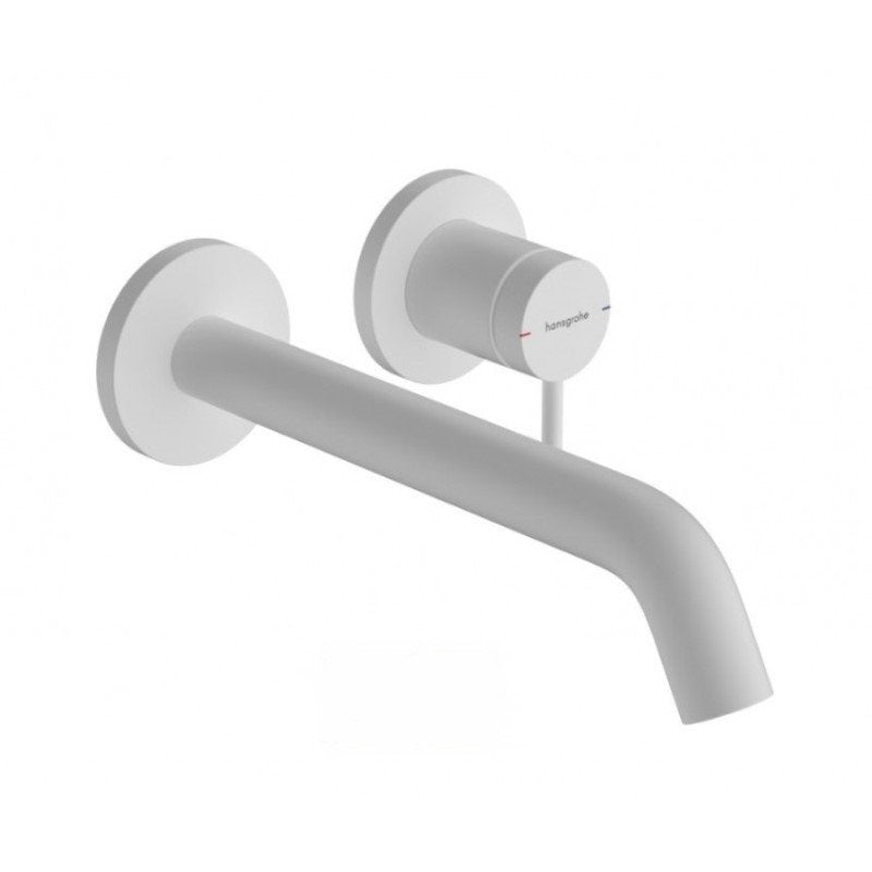 Hansgrohe Tecturis S 110 EcoSmart+ Matt White стенен смесител за умивалник бял мат, EcoSmart+ 4 l/min – KERANOVA онлайн магазин