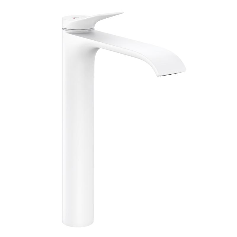 Hansgrohe Vivenis 250 за мивка - бял мат висок смесител за мивка, водопадна струя, ComfortZone 250, KERANOVA онлайн магазин