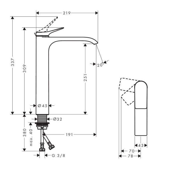 Hansgrohe Vivenis 250 Chrome
