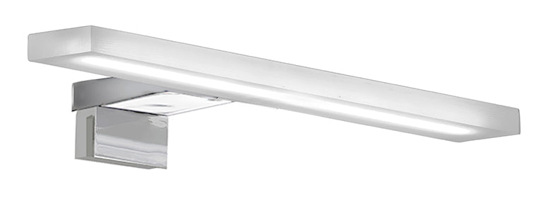 LED аплик 7647 Chrome – хромиран 7W аплик за огледало 800 лумена, 5500K, IP44, 30x12x4 см, онлайн магазин KERANOVA