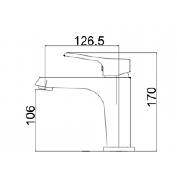Смесител за мивка Zoe - стоящ смесител за мивка с размери 170x126.5x106 мм, 5 години гаранция, онлайн магазин KERANOVA