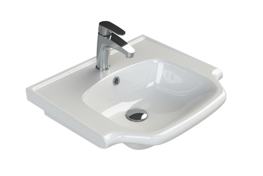 Мебелна мивка New Klasik 55х48 см. бяла с отвор за смесител онлайн магазин за обзавеждане за бани KERANOVA