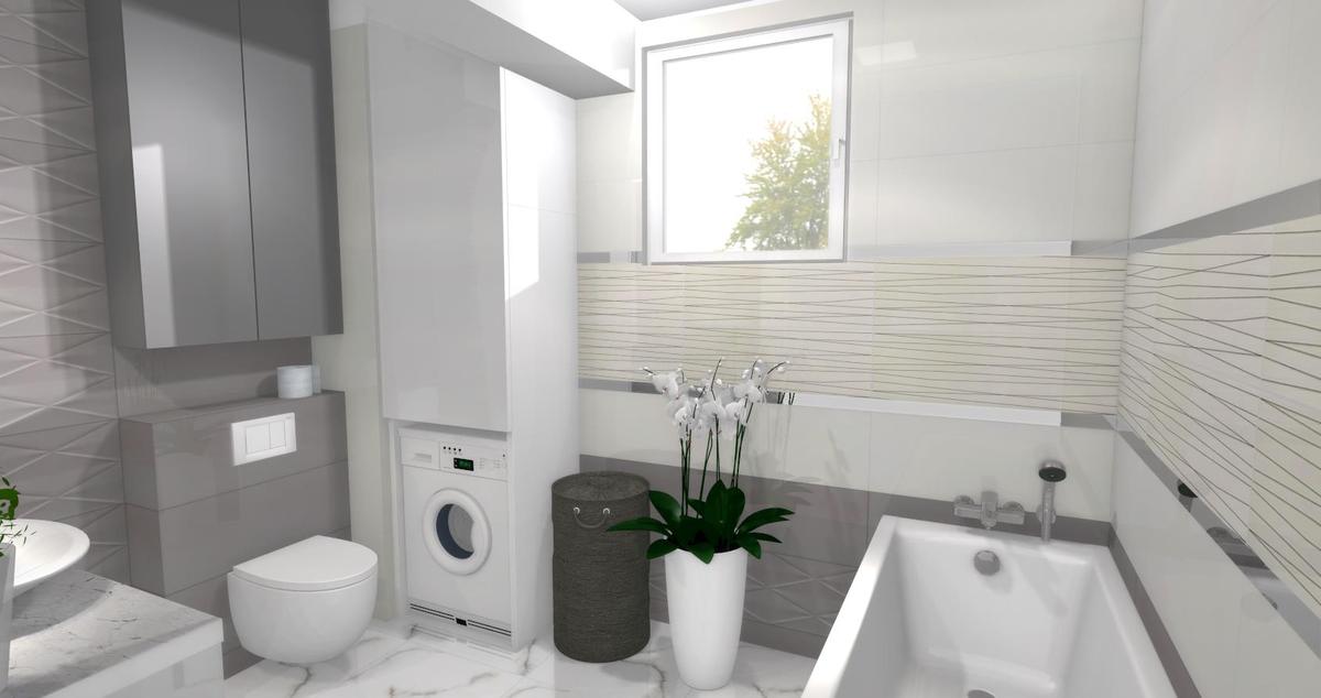 Баня Abisso 29.8x74.8 - елегантна бяла баня с ректифицирани плочки от колекция Abisso, онлайн магазин за обзавеждане за бани KERANOVA