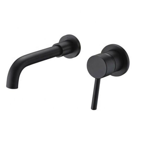 Вграден смесител за мивка Artemis Nero черен мат, комплект вътрешна и външна част за баня - KERANOVA онлайн магазин