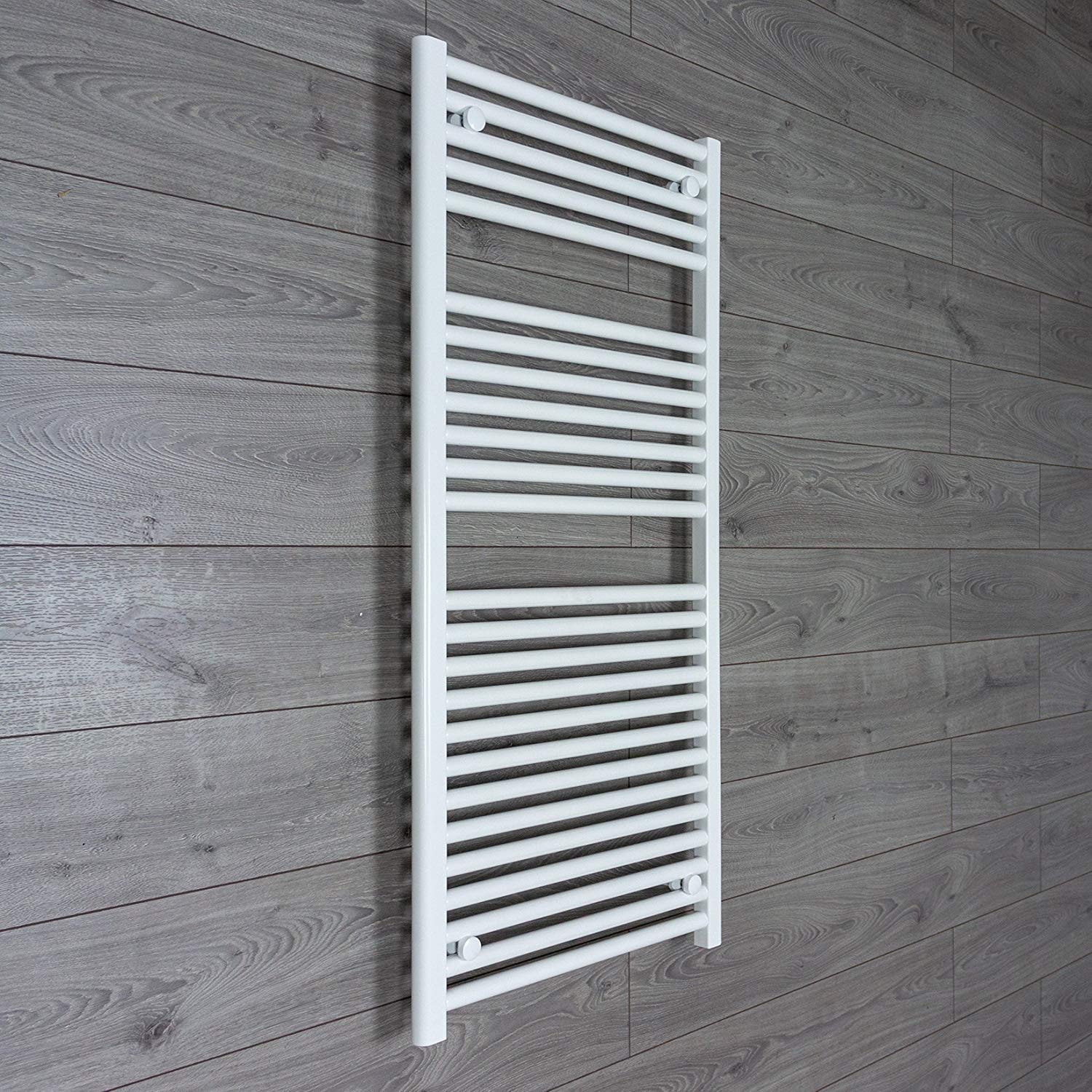 Стоманени лири за баня в бял цвят на стенен монтаж, елегантен изчистен дизайн за модерна баня - KERANOVA онлайн магазин