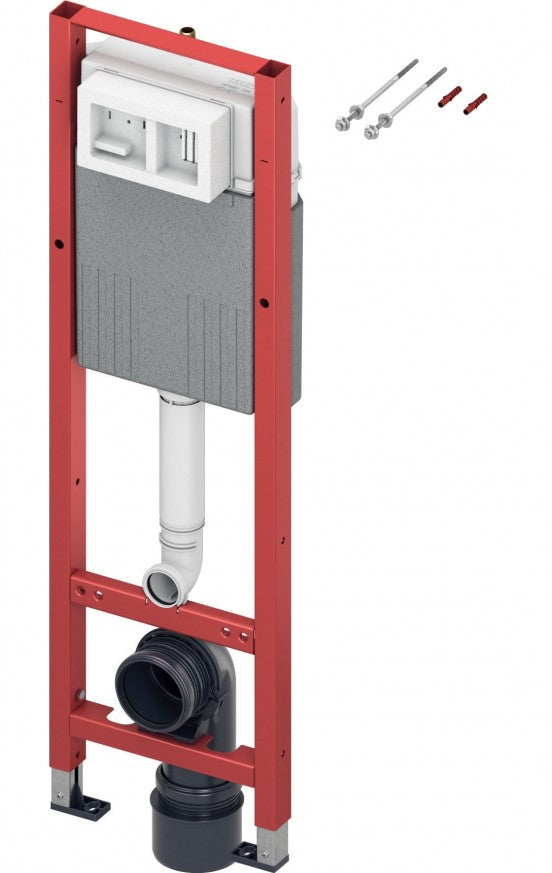 Структура за вграждане с широчина 32 см - Tece монтажна рамка и казанче от TECE за вграждане, тих пълнещ механизъм, 7 л — KERANOVA