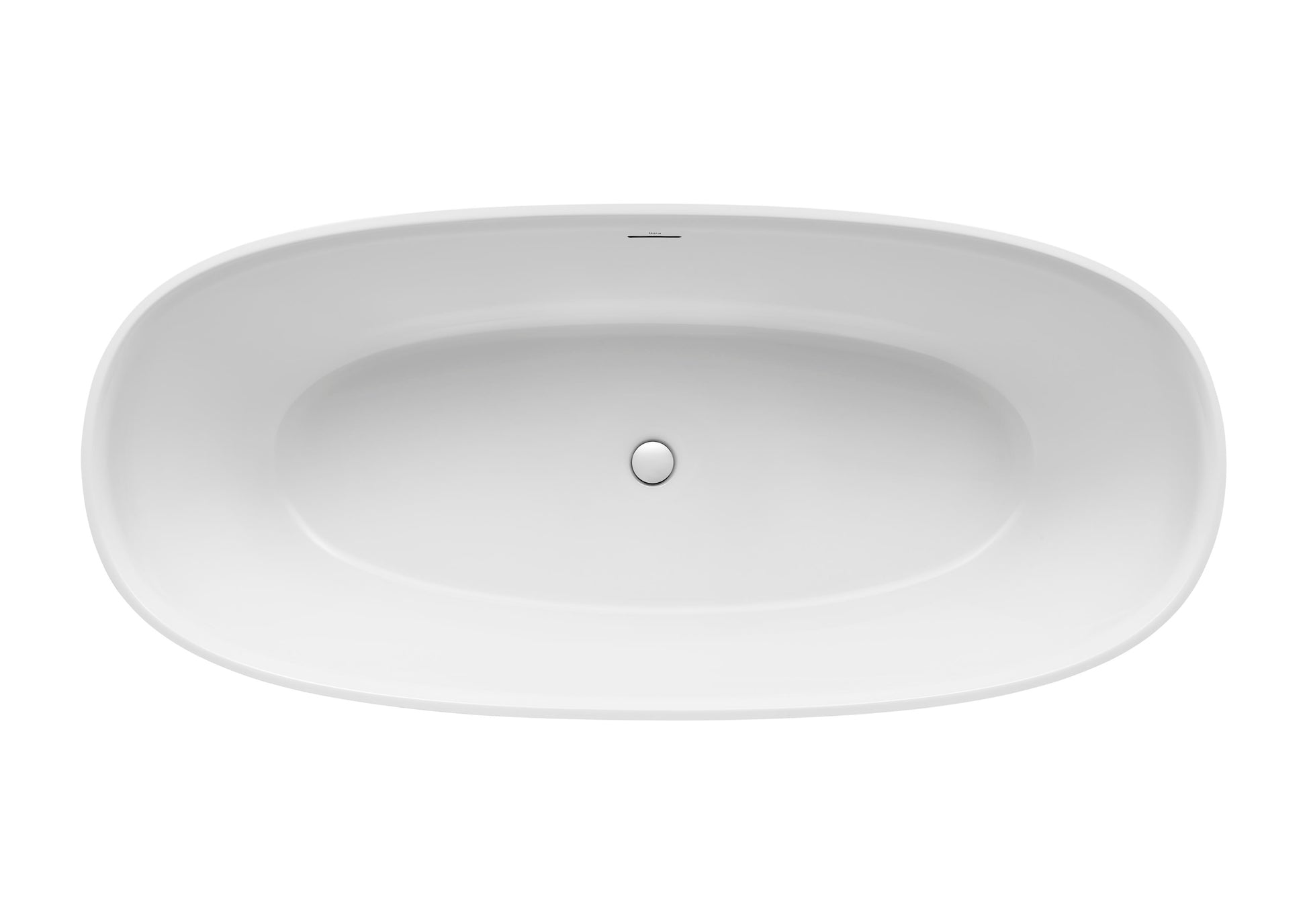 Alt Tag: Roca Ariane свободно стояща вана 165х75 см. овална бяла STONEX® свободностояща вана с click-clack клапа за онлайн магазин KERANOVA