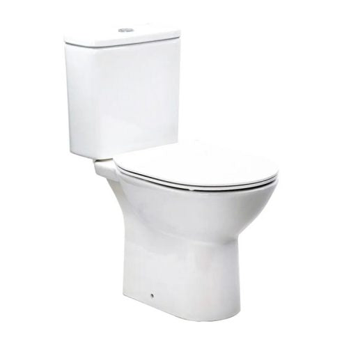 Roca Debba Round Slim моноблок бял тоалетен моноблок с хоризонтално оттичане, двоен бутон 4,5/3л, онлайн магазин за бани KERANOVA