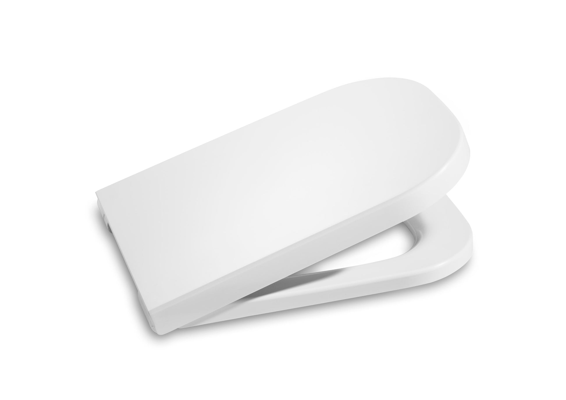 Rimless конзолна тоалетна THE GAP Square Roca със седалка и капак със забавено падане за онлайн магазин KERANOVA