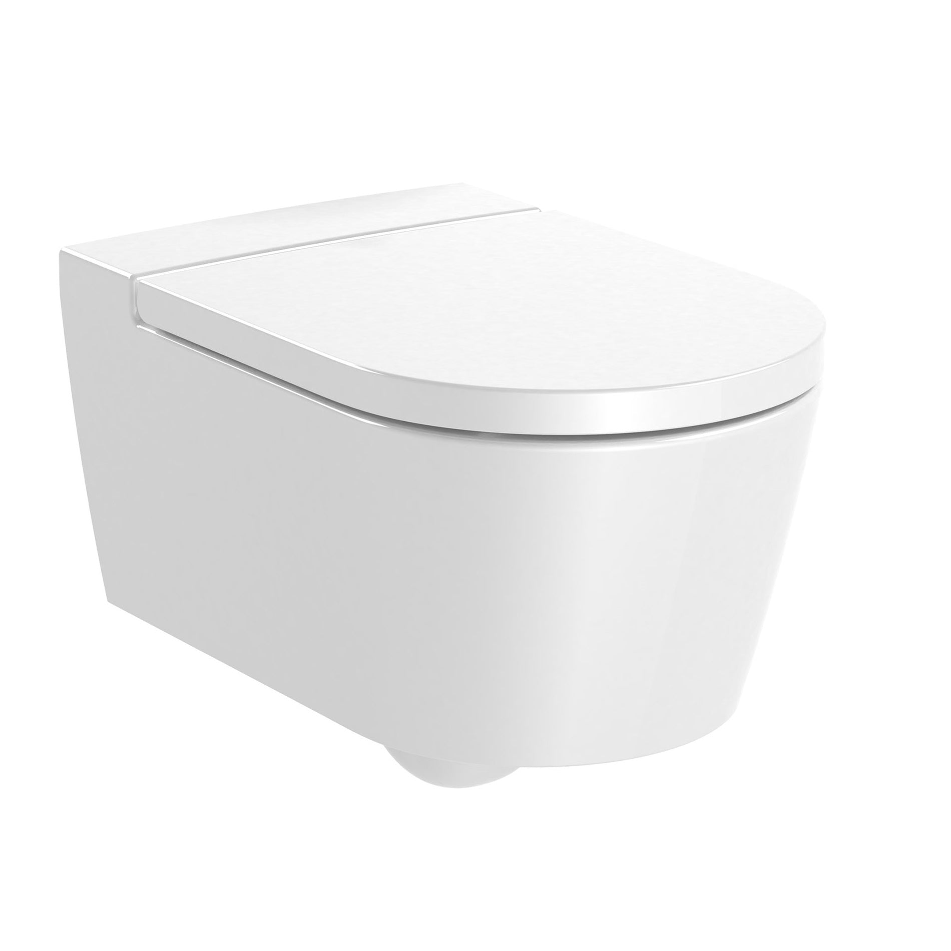 Rimless конзолна тоалетна Inspira Round Roca – бяла порцеланова окачена тоалетна с капак със забавено падане, онлайн магазин KERANOVA