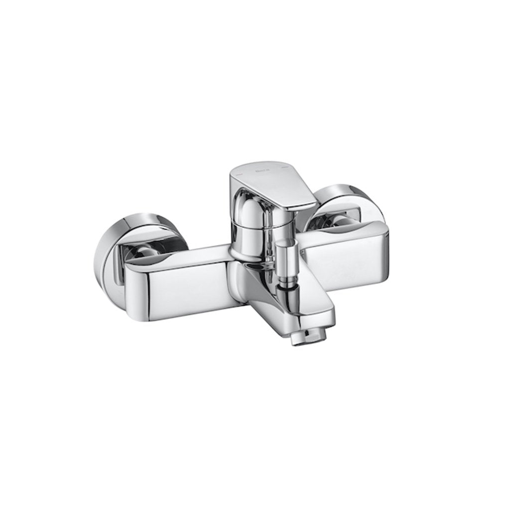 Стенен смесител за вана/душ Atlas Roca в хром с ръчен превключвател, EVERSHINE покритие – онлайн магазин KERANOVA