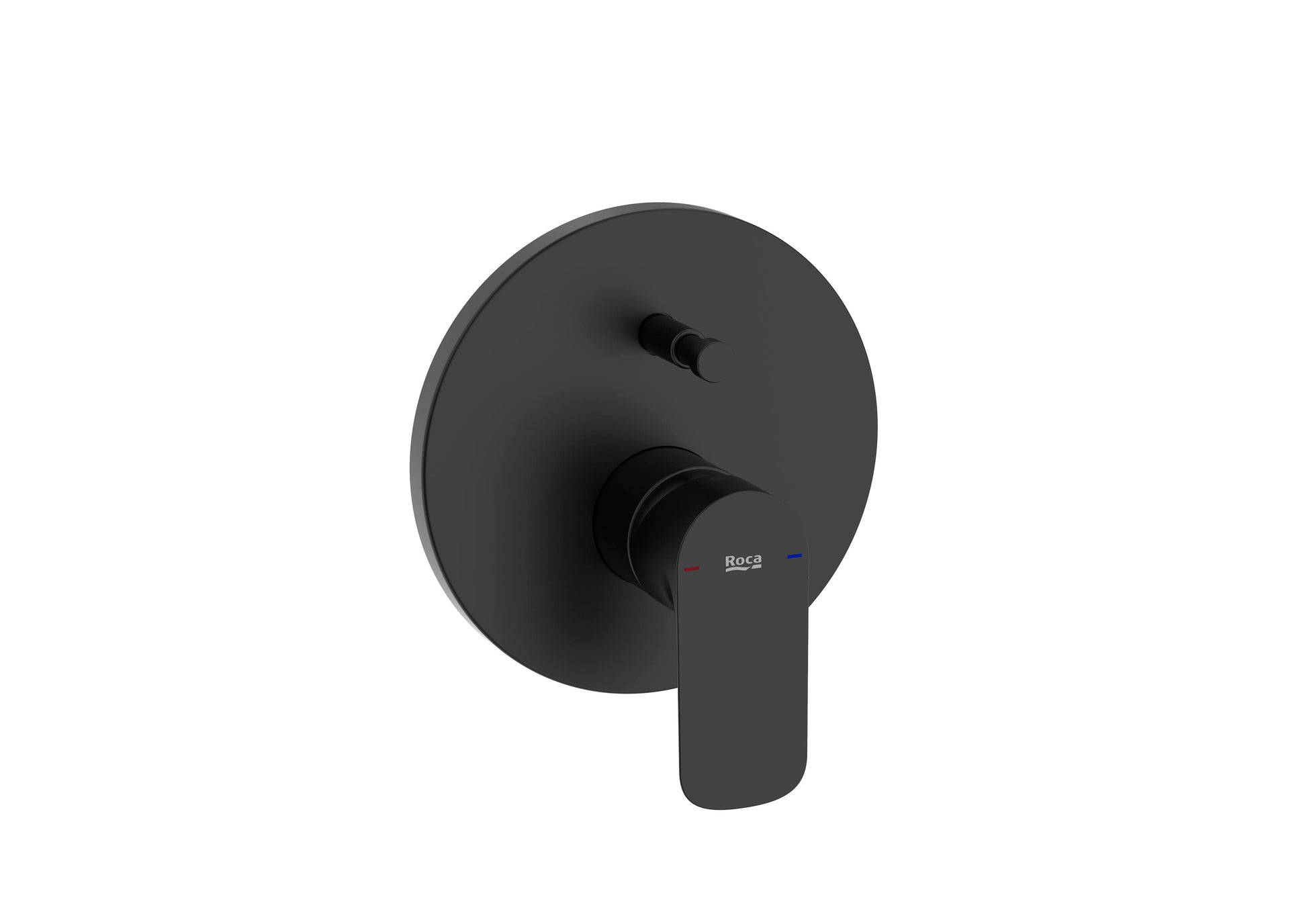 Roca Cala Matt Black - черен мат вграден смесител за вана-душ, едноръкохватков, автоматичен превключвател - KERANOVA онлайн магазин