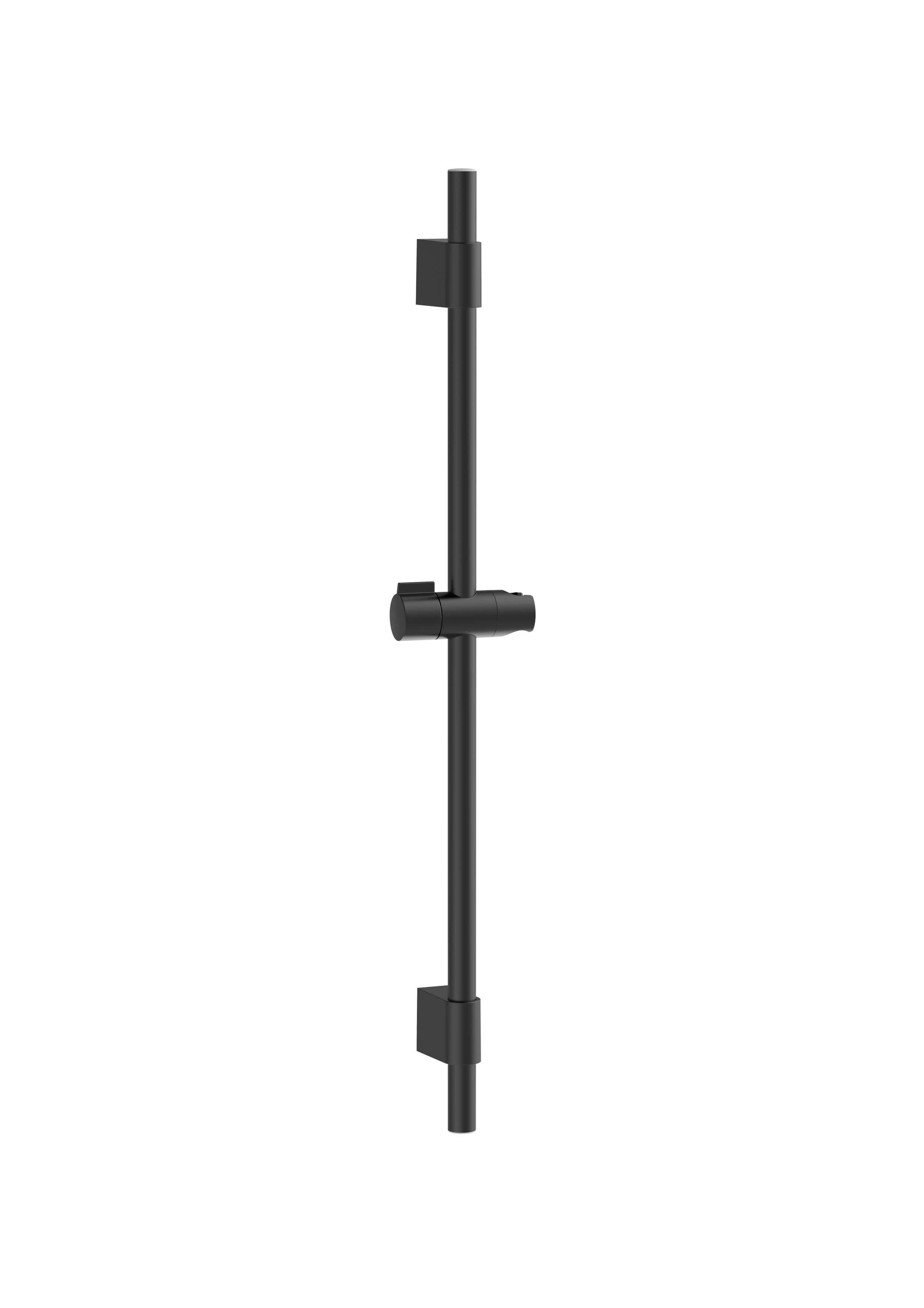 Roca T-500 Matt Black термостатичен смесител с чучур - черен мат стенен ванa-душ, регулируема шина и слушалка, онлайн магазин KERANOVA