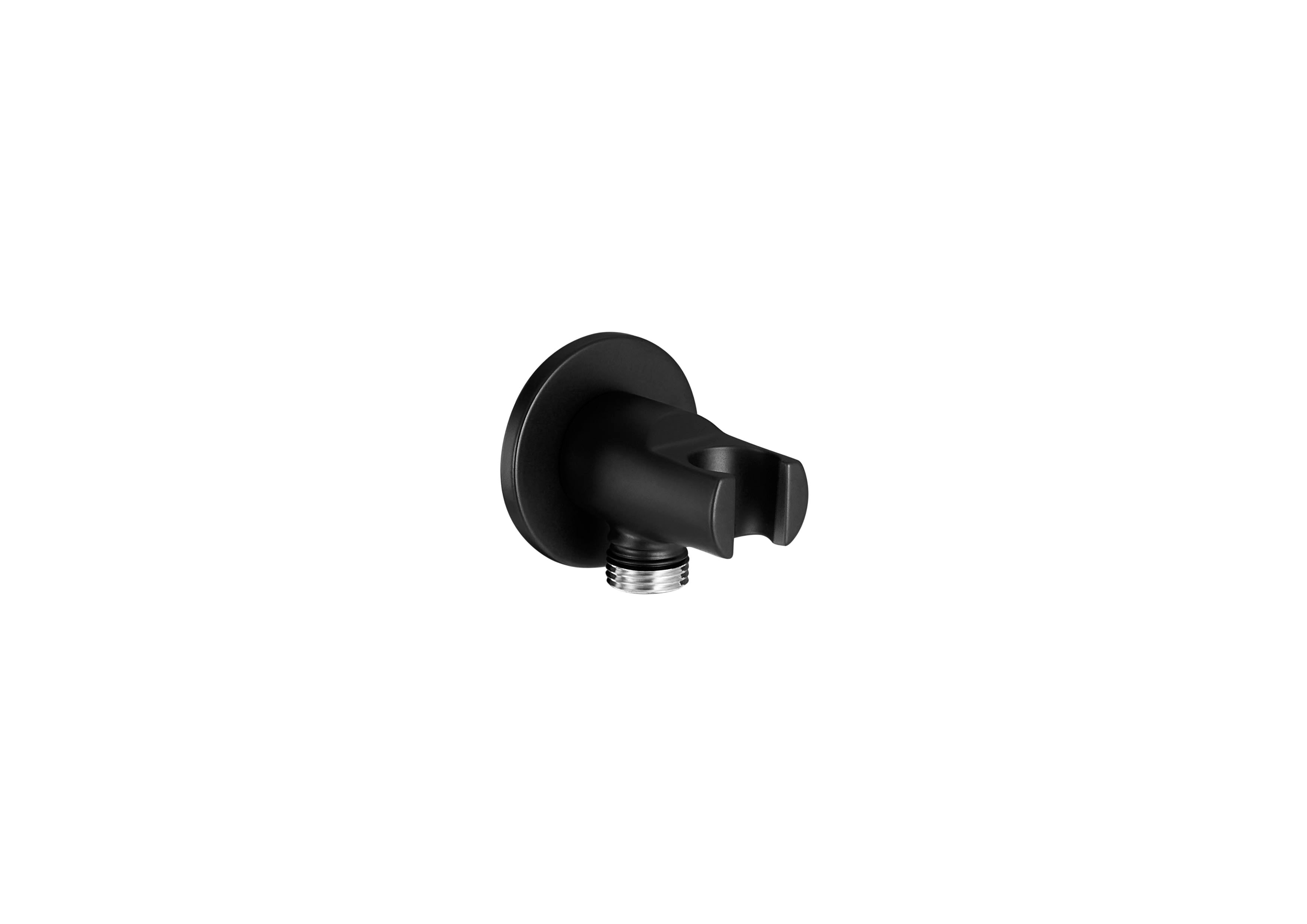 Roca Cala Matt Black хигиенен комплект за вграждане - черен мат, стенен извод за вода Aqua кръгъл, черен мат
