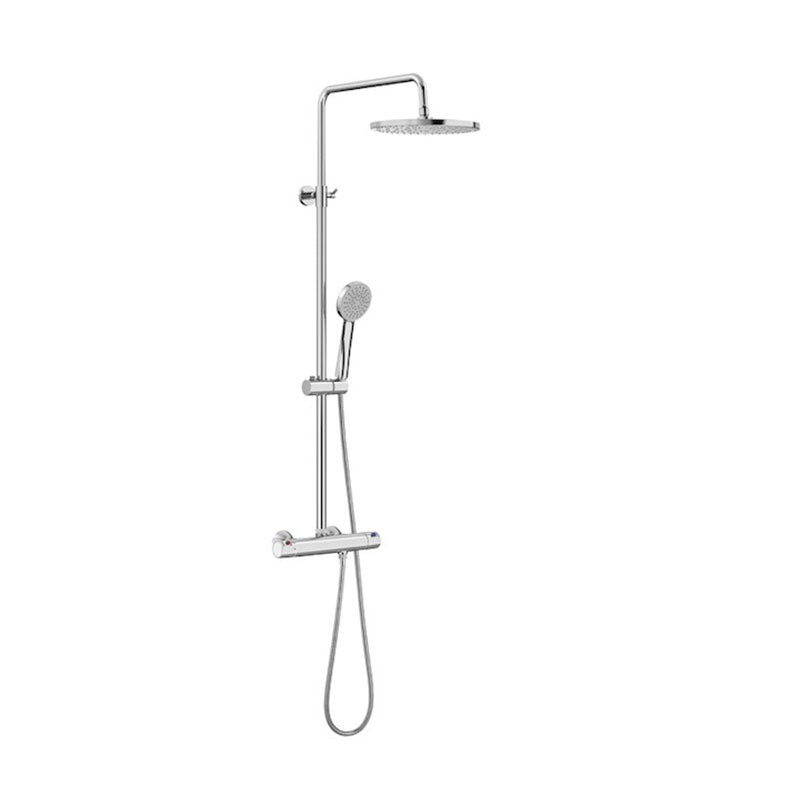 Victoria-T Plus Roca колона с термостат и кръгла пита - душ колона Roca Victoria-T Plus с термостат, ръчен душ и кръгла пита, KERANOVA онлайн магазин