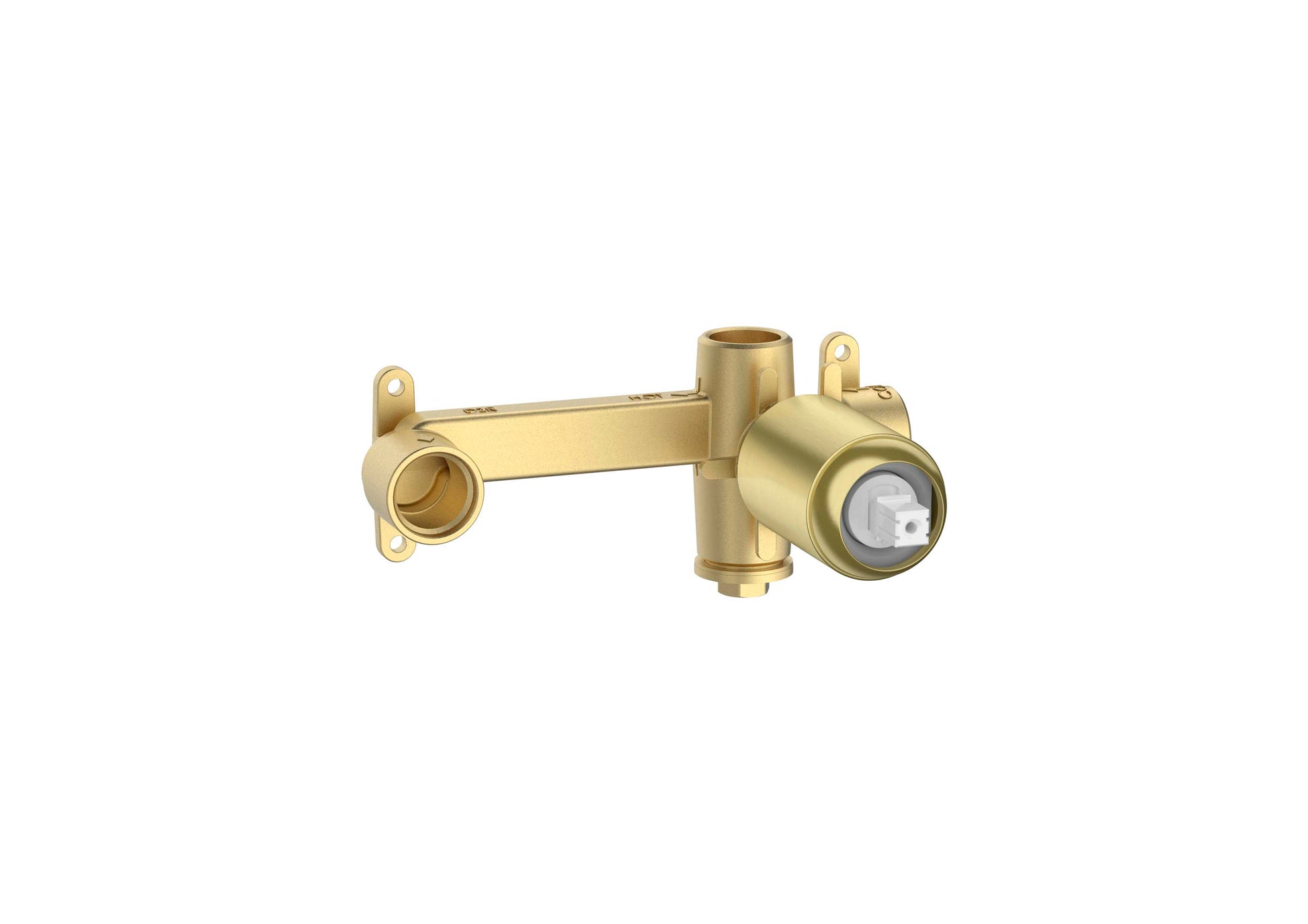 Roca Targa Brushed Brass стенен смесител за мивка вградено тяло A5E3503VA0 - Brushed brass, вграден монтаж, керамична глава, за KERANOVA онлайн магазин