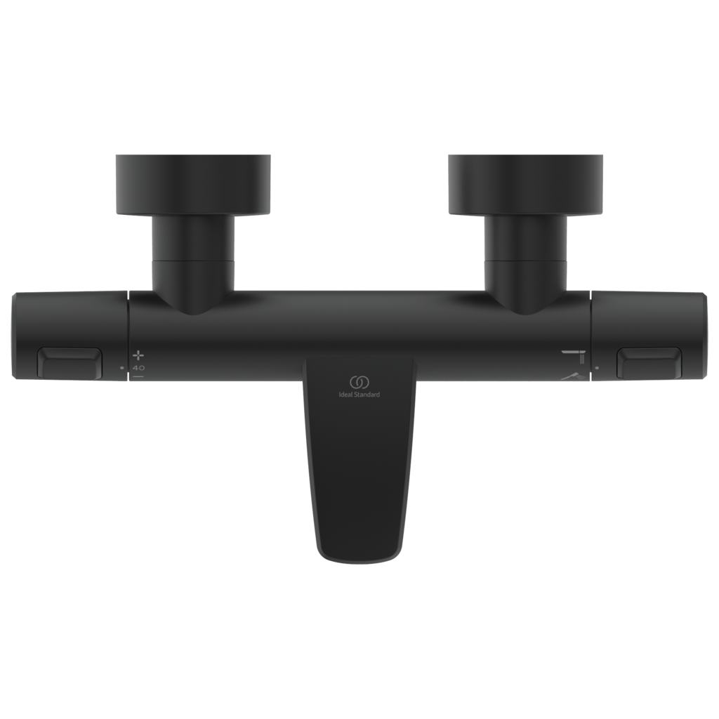 Термостаттичен смесител за вана/душ Ceratherm T25 Silk Black - Ideal Standard, черен мат за баня, KERANOVA онлайн магазин