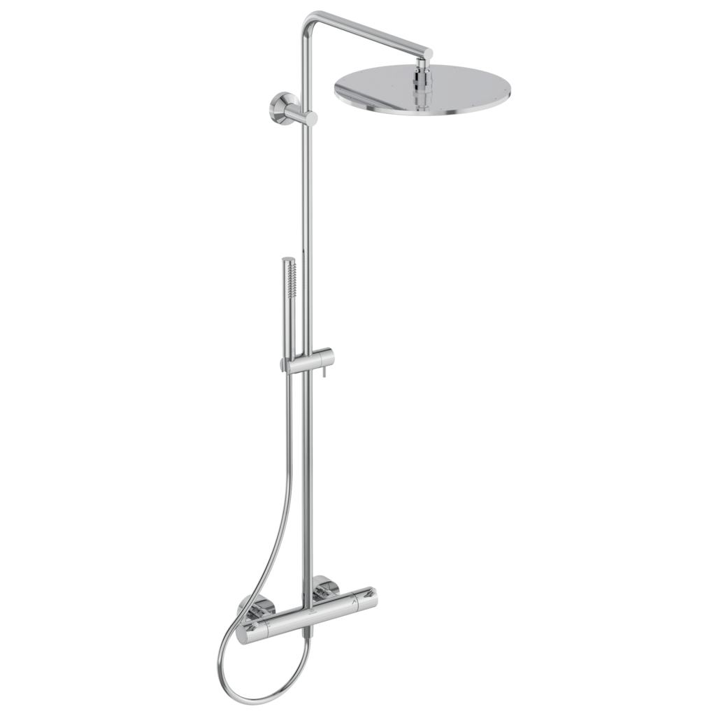 Термостатна душ колона Ceratherm T125 - Ideal Standard от хром, стенен термостатен душ за онлайн магазин KERANOVA