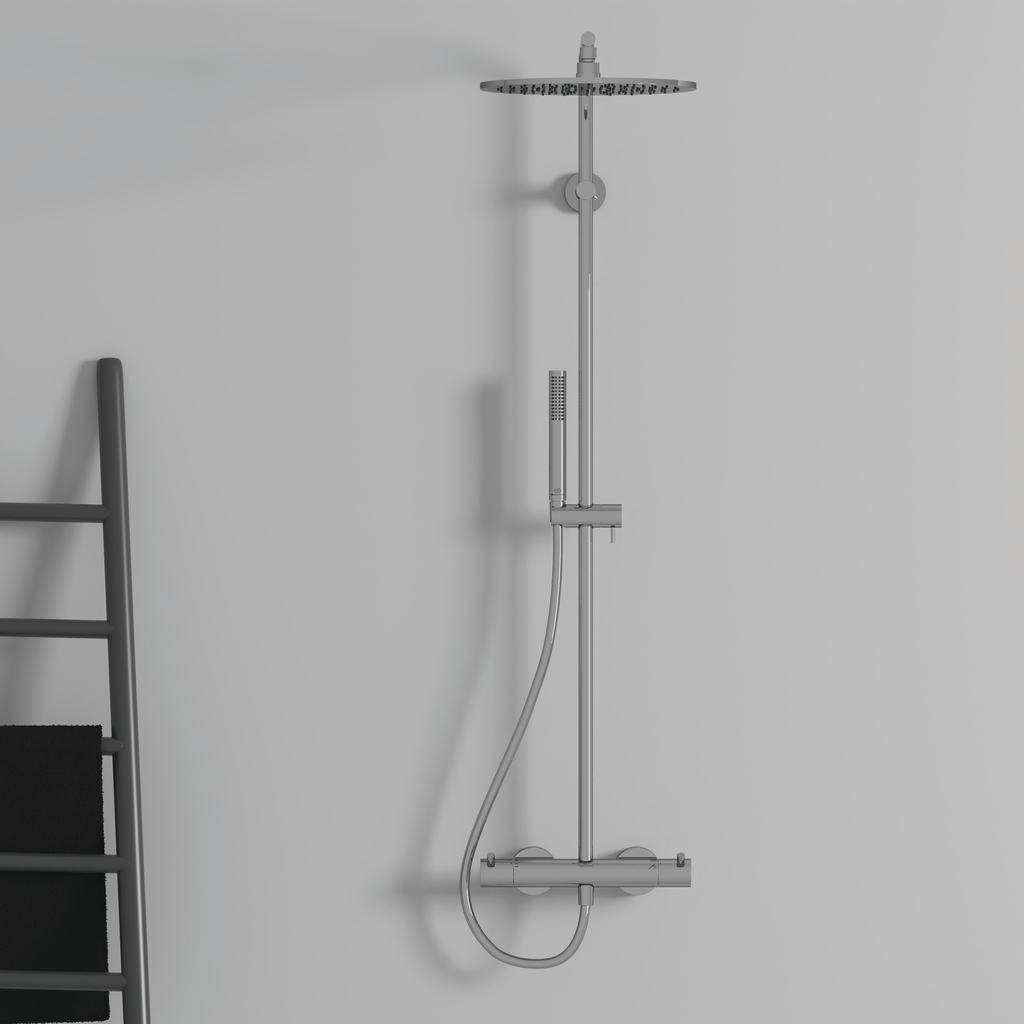 Термостатна душ колона Ceratherm T125 - Ideal Standard, стенна душ система с термостат за баня, KERANOVA онлайн магазин