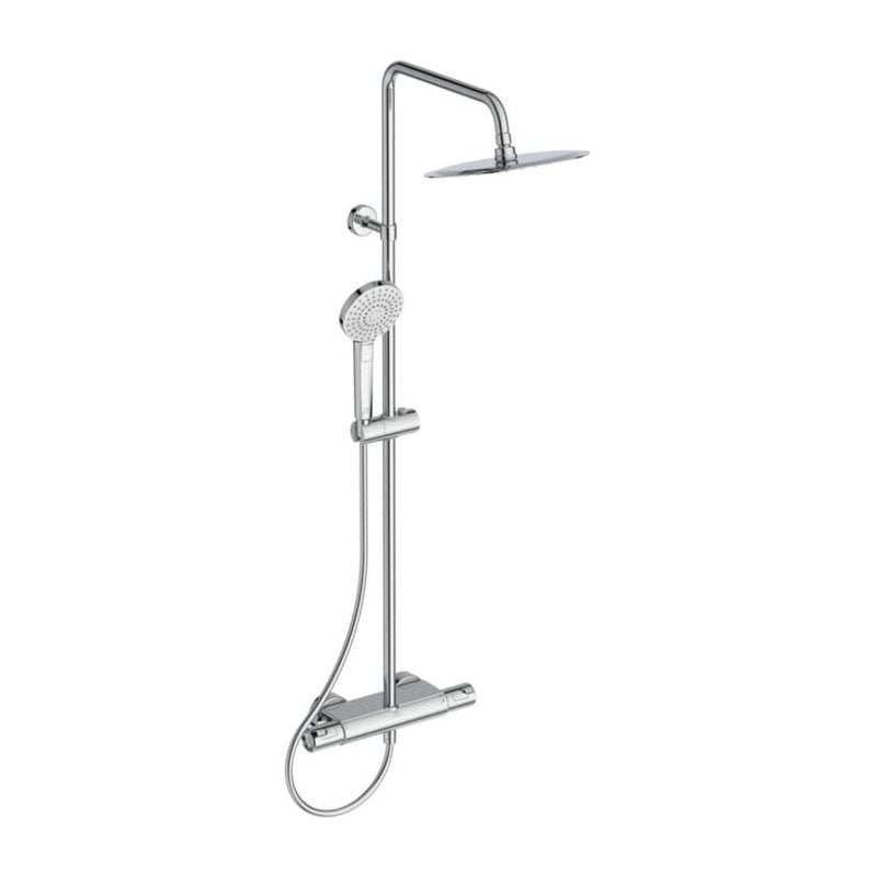 Термостатна душ колона Ceratherm T50 - Ideal Standard, хром, душ пита Ø25см и 3-функционален ръчен душ, онлайн магазин KERANOVA