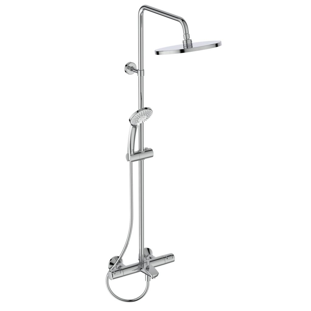 Термостатна душ колона с чучур Ceratherm T25 - Ideal Standard, хром, стенна душ система за баня от KERANOVA