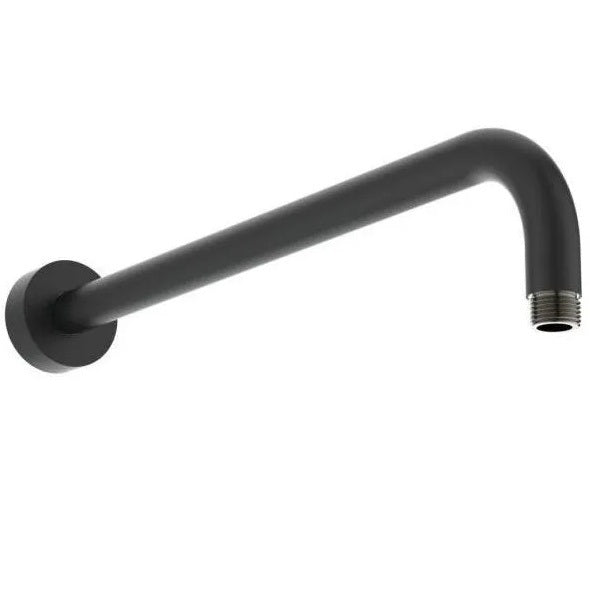 Комплект за вграждане Ceratherm T100 Silk Black - Ideal Standard черен стенен лебед за душ, метален ръкав, онлайн магазин KERANOVA