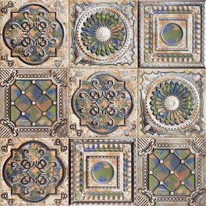 Anticato Color 20x20 декоративни релефни керамични плочки с винтидж мотиви в онлайн магазин KERANOVA