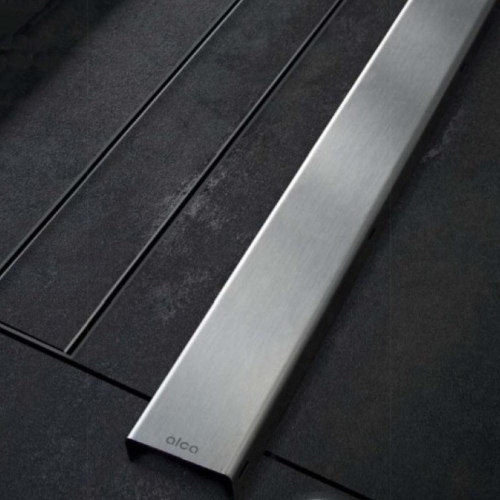 Alcaplast APZ19 - за плочка или с плътна решетка, линеен сифон с неръждаема решетка за баня, KERANOVA онлайн магазин