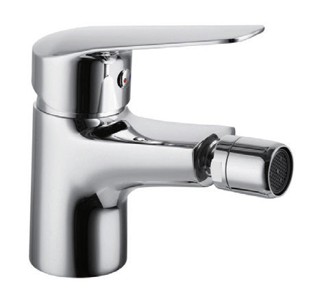 Смесител за биде Easter - стоящ хромиран смесител за биде с едноръкохватков механизъм, 5 години гаранция, KERANOVA онлайн магазин